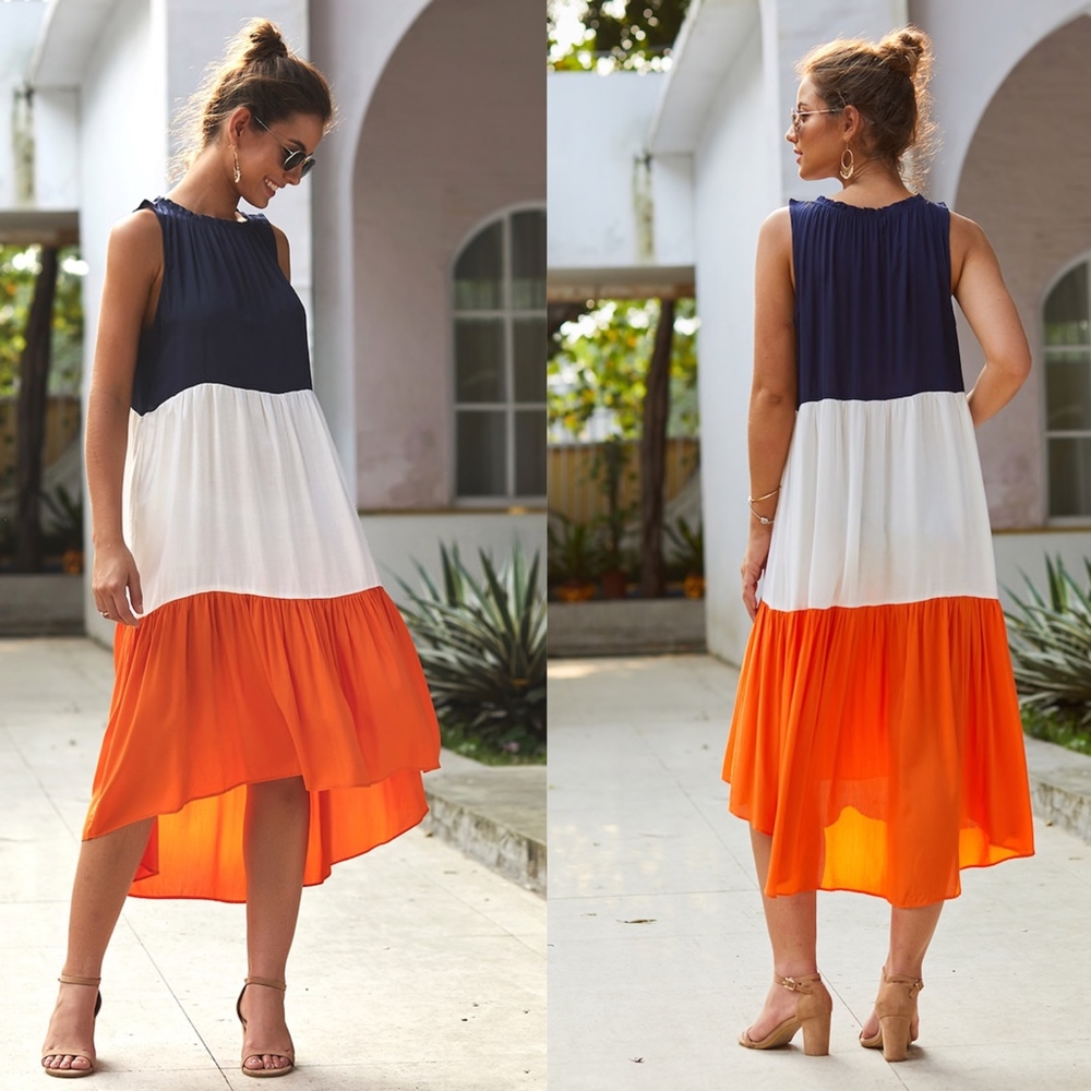 I DARE YOU Color Block Dress - Picture 2 of 3